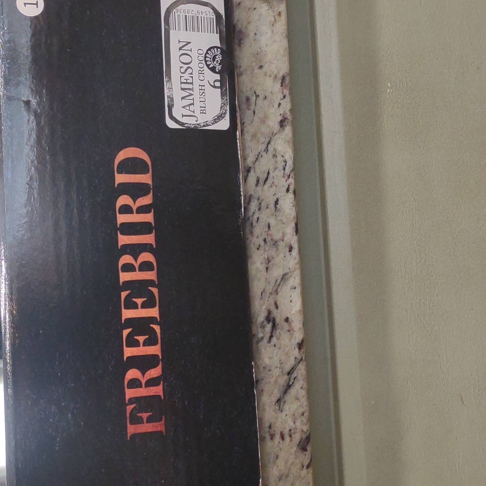 Freebird "Jameson" blush croco booties